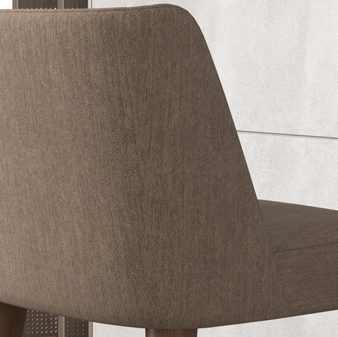 Scandinavian Ash Parsons Chair Gray Wood Dressing Chair in Natural Walnut Clearhalo ' kitchen&dining_furn' 'Dining Chairs' 'Dining Tables & Seating' 'dining_chair' 'furn' 'furn_dining_chair' 'Furniture' 'furniture_dining_chair' 'Kitchen & Dining Furniture' 'kitchen' 3467766