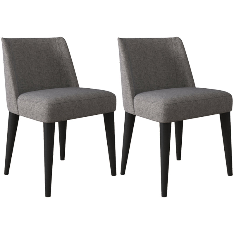 Scandinavian Ash Parsons Chair Gray Wood Dressing Chair in Natural Walnut Light Gray 2 Piece Set Black Clearhalo ' kitchen&dining_furn' 'Dining Chairs' 'Dining Tables & Seating' 'dining_chair' 'furn' 'furn_dining_chair' 'Furniture' 'furniture_dining_chair' 'Kitchen & Dining Furniture' 'kitchen' 3467770