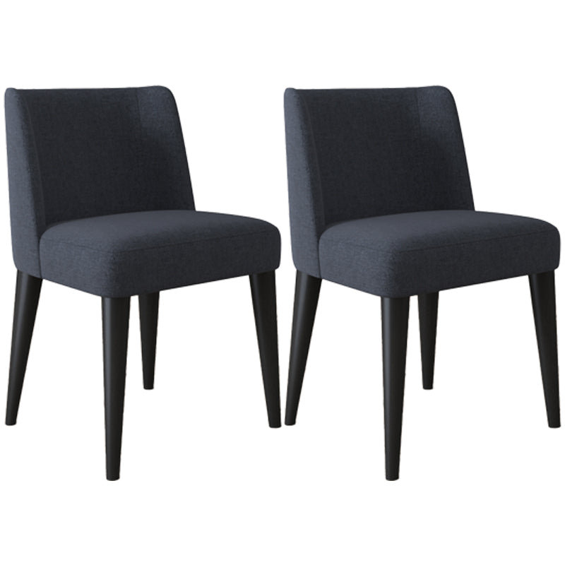 Scandinavian Ash Parsons Chair Gray Wood Dressing Chair in Natural Walnut Dark Gray 2 Piece Set Black Clearhalo ' kitchen&dining_furn' 'Dining Chairs' 'Dining Tables & Seating' 'dining_chair' 'furn' 'furn_dining_chair' 'Furniture' 'furniture_dining_chair' 'Kitchen & Dining Furniture' 'kitchen' 3467775