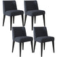 Scandinavian Ash Parsons Chair Gray Wood Dressing Chair in Natural Walnut Dark Gray 4 Piece Set Black Clearhalo ' kitchen&dining_furn' 'Dining Chairs' 'Dining Tables & Seating' 'dining_chair' 'furn' 'furn_dining_chair' 'Furniture' 'furniture_dining_chair' 'Kitchen & Dining Furniture' 'kitchen' 3467776