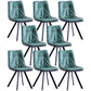 Leather Scandinavian Side Chair Upholstered Armless Dining Chairs with Metal Legs Green 8 Piece Set Clearhalo ' kitchen&dining_furn' 'Dining Chairs' 'Dining Tables & Seating' 'dining_chair' 'furn' 'furn_dining_chair' 'Furniture' 'furniture_dining_chair' 'Kitchen & Dining Furniture' 'kitchen' 3467791
