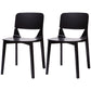Contemporary Wood Dining Side Chair Open Back Dining Side Chair for Kitchen Black 2 Piece Set Clearhalo ' kitchen&dining_furn' 'Dining Chairs' 'Dining Tables & Seating' 'dining_chair' 'furn' 'furn_dining_chair' 'Furniture' 'furniture_dining_chair' 'Kitchen & Dining Furniture' 'kitchen' 3467797