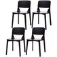 Contemporary Wood Dining Side Chair Open Back Dining Side Chair for Kitchen Black 4 Piece Set Clearhalo ' kitchen&dining_furn' 'Dining Chairs' 'Dining Tables & Seating' 'dining_chair' 'furn' 'furn_dining_chair' 'Furniture' 'furniture_dining_chair' 'Kitchen & Dining Furniture' 'kitchen' 3467798