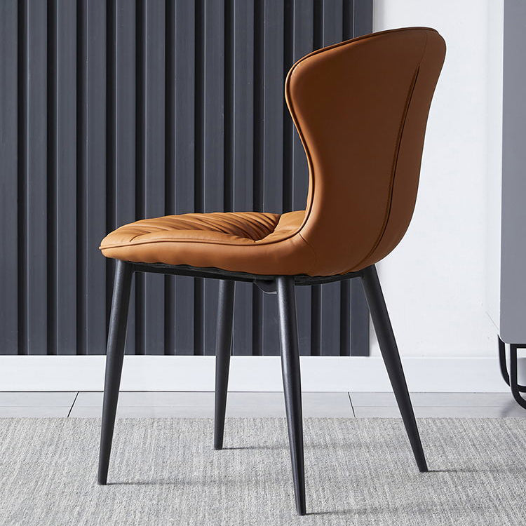 Nordic Style Dining Room Chair Upholstered Armless Dining Chairs with Metal Legs Clearhalo ' kitchen&dining_furn' 'Dining Chairs' 'Dining Tables & Seating' 'dining_chair' 'furn' 'furn_dining_chair' 'Furniture' 'furniture_dining_chair' 'Kitchen & Dining Furniture' 'kitchen' 3467851