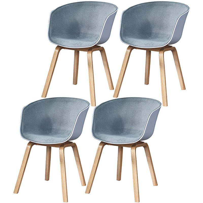 Modern White Solid Back Dining Arm Chair Wood Kitchen Dining Arm Chair Grey 4 Piece Set Clearhalo ' kitchen&dining_furn' 'Dining Chairs' 'Dining Tables & Seating' 'dining_chair' 'furn' 'furn_dining_chair' 'Furniture' 'furniture_dining_chair' 'Kitchen & Dining Furniture' 'kitchen' 3467871