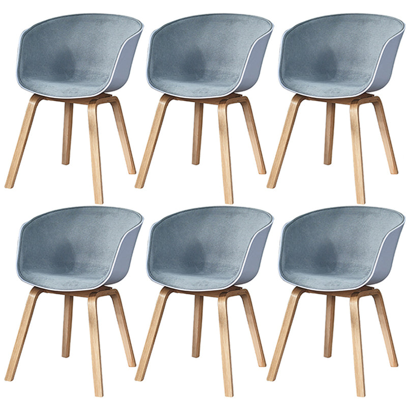 Modern White Solid Back Dining Arm Chair Wood Kitchen Dining Arm Chair Grey 6 Piece Set Clearhalo ' kitchen&dining_furn' 'Dining Chairs' 'Dining Tables & Seating' 'dining_chair' 'furn' 'furn_dining_chair' 'Furniture' 'furniture_dining_chair' 'Kitchen & Dining Furniture' 'kitchen' 3467873