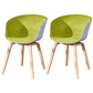 Modern White Solid Back Dining Arm Chair Wood Kitchen Dining Arm Chair Green 2 Piece Set Clearhalo ' kitchen&dining_furn' 'Dining Chairs' 'Dining Tables & Seating' 'dining_chair' 'furn' 'furn_dining_chair' 'Furniture' 'furniture_dining_chair' 'Kitchen & Dining Furniture' 'kitchen' 3467881