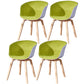 Modern White Solid Back Dining Arm Chair Wood Kitchen Dining Arm Chair Green 4 Piece Set Clearhalo ' kitchen&dining_furn' 'Dining Chairs' 'Dining Tables & Seating' 'dining_chair' 'furn' 'furn_dining_chair' 'Furniture' 'furniture_dining_chair' 'Kitchen & Dining Furniture' 'kitchen' 3467883