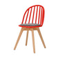 Scandinavian Dining Chair Windsor Back Side Chair with Wood Legs for Home Use Red 1 Piece Clearhalo ' kitchen&dining_furn' 'Dining Chairs' 'Dining Tables & Seating' 'dining_chair' 'furn' 'furn_dining_chair' 'Furniture' 'furniture_dining_chair' 'Kitchen & Dining Furniture' 'kitchen' 3467914