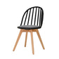 Scandinavian Dining Chair Windsor Back Side Chair with Wood Legs for Home Use Black 1 Piece Clearhalo ' kitchen&dining_furn' 'Dining Chairs' 'Dining Tables & Seating' 'dining_chair' 'furn' 'furn_dining_chair' 'Furniture' 'furniture_dining_chair' 'Kitchen & Dining Furniture' 'kitchen' 3467917