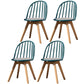 Scandinavian Dining Chair Windsor Back Side Chair with Wood Legs for Home Use Blackish Green 4 Piece Set Clearhalo ' kitchen&dining_furn' 'Dining Chairs' 'Dining Tables & Seating' 'dining_chair' 'furn' 'furn_dining_chair' 'Furniture' 'furniture_dining_chair' 'Kitchen & Dining Furniture' 'kitchen' 3467924