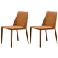 Modern Dining Chair 18'' Wide Solid Back Chair with 4 Legs for Home Use Orange 2 Piece Set Clearhalo ' kitchen&dining_furn' 'Dining Chairs' 'Dining Tables & Seating' 'dining_chair' 'furn' 'furn_dining_chair' 'Furniture' 'furniture_dining_chair' 'Kitchen & Dining Furniture' 'kitchen' 3467948