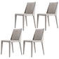 Modern Dining Chair 18'' Wide Solid Back Chair with 4 Legs for Home Use Light Gray 4 Piece Set Clearhalo ' kitchen&dining_furn' 'Dining Chairs' 'Dining Tables & Seating' 'dining_chair' 'furn' 'furn_dining_chair' 'Furniture' 'furniture_dining_chair' 'Kitchen & Dining Furniture' 'kitchen' 3467954
