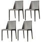Modern Dining Chair 18'' Wide Solid Back Chair with 4 Legs for Home Use Grey 4 Piece Set Clearhalo ' kitchen&dining_furn' 'Dining Chairs' 'Dining Tables & Seating' 'dining_chair' 'furn' 'furn_dining_chair' 'Furniture' 'furniture_dining_chair' 'Kitchen & Dining Furniture' 'kitchen' 3467958