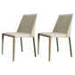 Modern Dining Chair 18'' Wide Solid Back Chair with 4 Legs for Home Use Beige 2 Piece Set Clearhalo ' kitchen&dining_furn' 'Dining Chairs' 'Dining Tables & Seating' 'dining_chair' 'furn' 'furn_dining_chair' 'Furniture' 'furniture_dining_chair' 'Kitchen & Dining Furniture' 'kitchen' 3467960