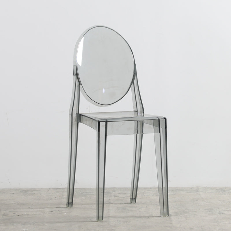 Contemporary Plastic Dining Chair Open Back Chair with 4 Legs for Home Black 1 Piece Clearhalo ' kitchen&dining_furn' 'Dining Chairs' 'Dining Tables & Seating' 'dining_chair' 'furn' 'furn_dining_chair' 'Furniture' 'furniture_dining_chair' 'Kitchen & Dining Furniture' 'kitchen' 3467964