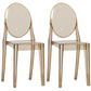 Contemporary Plastic Dining Chair Open Back Chair with 4 Legs for Home Coffee 2 Piece Set Clearhalo ' kitchen&dining_furn' 'Dining Chairs' 'Dining Tables & Seating' 'dining_chair' 'furn' 'furn_dining_chair' 'Furniture' 'furniture_dining_chair' 'Kitchen & Dining Furniture' 'kitchen' 3467970