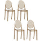 Contemporary Plastic Dining Chair Open Back Chair with 4 Legs for Home Coffee 4 Piece Set Clearhalo ' kitchen&dining_furn' 'Dining Chairs' 'Dining Tables & Seating' 'dining_chair' 'furn' 'furn_dining_chair' 'Furniture' 'furniture_dining_chair' 'Kitchen & Dining Furniture' 'kitchen' 3467972