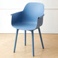 Scandinavian Dining Arm Chair Solid Back Chair with Wood Legs for Home Use Blue 1 Piece Plastic Clearhalo ' kitchen&dining_furn' 'Dining Chairs' 'Dining Tables & Seating' 'dining_chair' 'Furniture' 'furniture_dining_chair' 'Kitchen & Dining Furniture' 'kitchen' 3468011