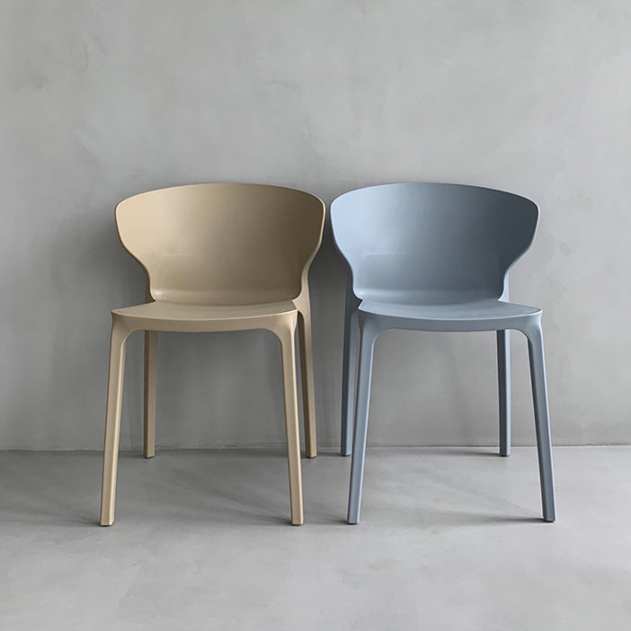 Contemporary Plastic Dining Chair 15.5'' Wide Wingback Side Chair for Home Use Clearhalo ' kitchen&dining_furn' 'Dining Chairs' 'Dining Tables & Seating' 'dining_chair' 'furn' 'furn_dining_chair' 'Furniture' 'furniture_dining_chair' 'Kitchen & Dining Furniture' 'kitchen' 3468034