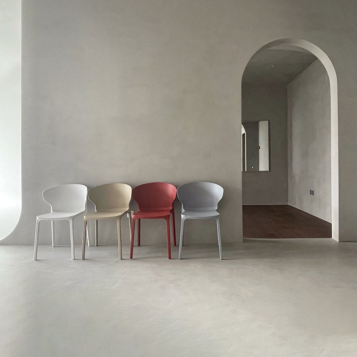 Contemporary Plastic Dining Chair 15.5'' Wide Wingback Side Chair for Home Use Clearhalo ' kitchen&dining_furn' 'Dining Chairs' 'Dining Tables & Seating' 'dining_chair' 'furn' 'furn_dining_chair' 'Furniture' 'furniture_dining_chair' 'Kitchen & Dining Furniture' 'kitchen' 3468036