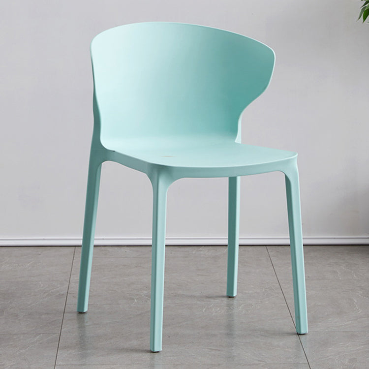 Contemporary Plastic Dining Chair 15.5'' Wide Wingback Side Chair for Home Use Blue 1 Piece Clearhalo ' kitchen&dining_furn' 'Dining Chairs' 'Dining Tables & Seating' 'dining_chair' 'furn' 'furn_dining_chair' 'Furniture' 'furniture_dining_chair' 'Kitchen & Dining Furniture' 'kitchen' 3468037