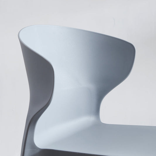 Contemporary Plastic Dining Chair 15.5'' Wide Wingback Side Chair for Home Use Clearhalo ' kitchen&dining_furn' 'Dining Chairs' 'Dining Tables & Seating' 'dining_chair' 'furn' 'furn_dining_chair' 'Furniture' 'furniture_dining_chair' 'Kitchen & Dining Furniture' 'kitchen' 3468040