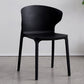 Contemporary Plastic Dining Chair 15.5'' Wide Wingback Side Chair for Home Use Black 1 Piece Clearhalo ' kitchen&dining_furn' 'Dining Chairs' 'Dining Tables & Seating' 'dining_chair' 'furn' 'furn_dining_chair' 'Furniture' 'furniture_dining_chair' 'Kitchen & Dining Furniture' 'kitchen' 3468043