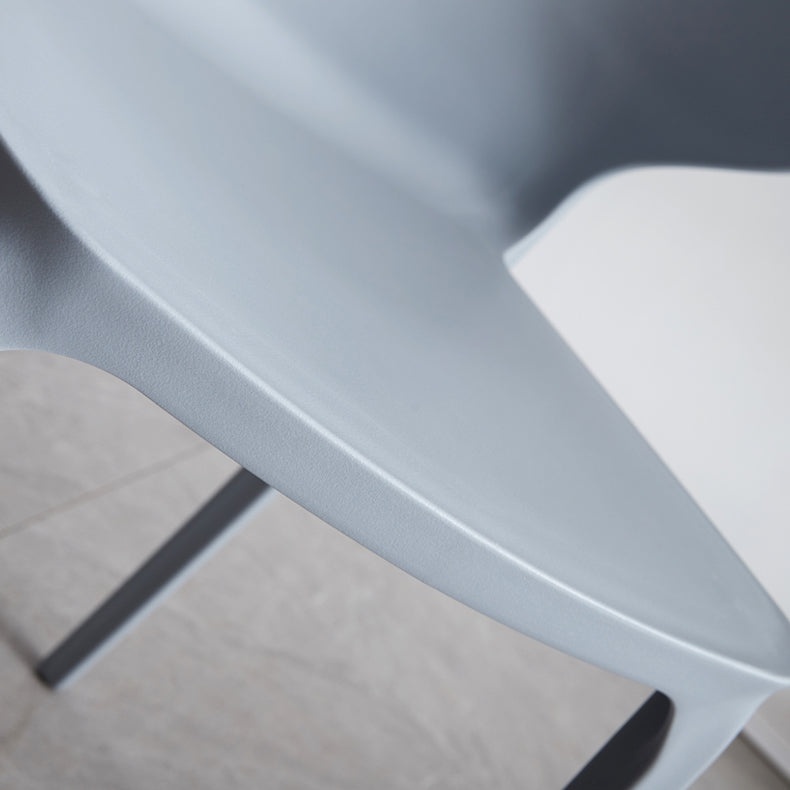 Contemporary Plastic Dining Chair 15.5'' Wide Wingback Side Chair for Home Use Clearhalo ' kitchen&dining_furn' 'Dining Chairs' 'Dining Tables & Seating' 'dining_chair' 'furn' 'furn_dining_chair' 'Furniture' 'furniture_dining_chair' 'Kitchen & Dining Furniture' 'kitchen' 3468045