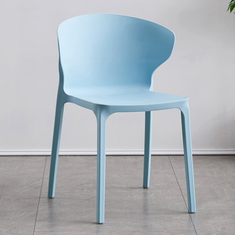 Contemporary Plastic Dining Chair 15.5'' Wide Wingback Side Chair for Home Use Sky Blue 1 Piece Clearhalo ' kitchen&dining_furn' 'Dining Chairs' 'Dining Tables & Seating' 'dining_chair' 'furn' 'furn_dining_chair' 'Furniture' 'furniture_dining_chair' 'Kitchen & Dining Furniture' 'kitchen' 3468051