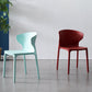 Contemporary Plastic Dining Chair 15.5'' Wide Wingback Side Chair for Home Use Clearhalo ' kitchen&dining_furn' 'Dining Chairs' 'Dining Tables & Seating' 'dining_chair' 'furn' 'furn_dining_chair' 'Furniture' 'furniture_dining_chair' 'Kitchen & Dining Furniture' 'kitchen' 3468062