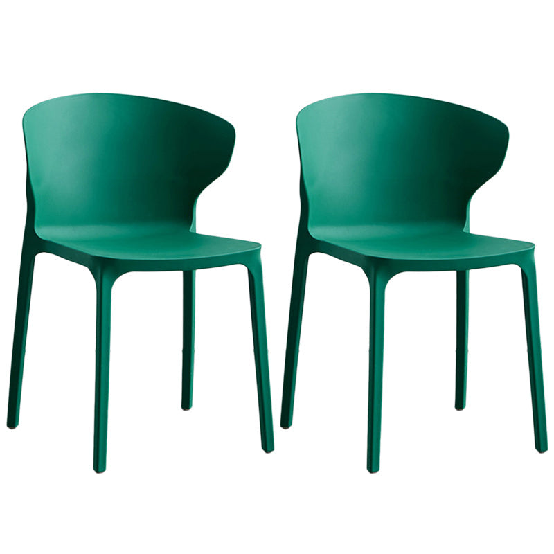 Contemporary Plastic Dining Chair 15.5'' Wide Wingback Side Chair for Home Use Green 2 Piece Set Clearhalo ' kitchen&dining_furn' 'Dining Chairs' 'Dining Tables & Seating' 'dining_chair' 'furn' 'furn_dining_chair' 'Furniture' 'furniture_dining_chair' 'Kitchen & Dining Furniture' 'kitchen' 3468065