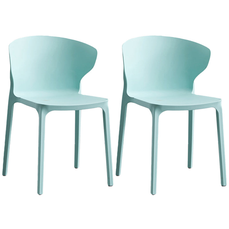 Contemporary Plastic Dining Chair 15.5'' Wide Wingback Side Chair for Home Use Blue 2 Piece Set Clearhalo ' kitchen&dining_furn' 'Dining Chairs' 'Dining Tables & Seating' 'dining_chair' 'furn' 'furn_dining_chair' 'Furniture' 'furniture_dining_chair' 'Kitchen & Dining Furniture' 'kitchen' 3468067