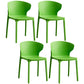 Contemporary Plastic Dining Chair 15.5'' Wide Wingback Side Chair for Home Use Fluorescent Green 4 Piece Set Clearhalo ' kitchen&dining_furn' 'Dining Chairs' 'Dining Tables & Seating' 'dining_chair' 'furn' 'furn_dining_chair' 'Furniture' 'furniture_dining_chair' 'Kitchen & Dining Furniture' 'kitchen' 3468072
