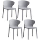 Contemporary Plastic Dining Chair 15.5'' Wide Wingback Side Chair for Home Use Light Gray 4 Piece Set Clearhalo ' kitchen&dining_furn' 'Dining Chairs' 'Dining Tables & Seating' 'dining_chair' 'furn' 'furn_dining_chair' 'Furniture' 'furniture_dining_chair' 'Kitchen & Dining Furniture' 'kitchen' 3468088