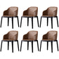 Modern Dining Chair Solid Back Side Chair with 4 Wood Legs for Home Use Coffee 6 Piece Set Clearhalo ' kitchen&dining_furn' 'Dining Chairs' 'Dining Tables & Seating' 'dining_chair' 'furn' 'furn_dining_chair' 'Furniture' 'furniture_dining_chair' 'Kitchen & Dining Furniture' 'kitchen' 3468135