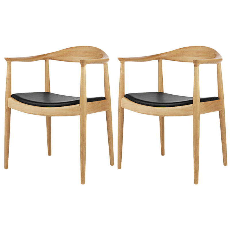 Modern Dining Chair 24'' Wide Open Side Chair with 4 Wood Legs for Home Use Wood 2 Piece Set Clearhalo ' kitchen&dining_furn' 'Dining Chairs' 'Dining Tables & Seating' 'dining_chair' 'furn' 'furn_dining_chair' 'Furniture' 'furniture_dining_chair' 'Kitchen & Dining Furniture' 'kitchen' 3468138