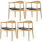 Modern Dining Chair 24'' Wide Open Side Chair with 4 Wood Legs for Home Use Wood 4 Piece Set Clearhalo ' kitchen&dining_furn' 'Dining Chairs' 'Dining Tables & Seating' 'dining_chair' 'furn' 'furn_dining_chair' 'Furniture' 'furniture_dining_chair' 'Kitchen & Dining Furniture' 'kitchen' 3468139
