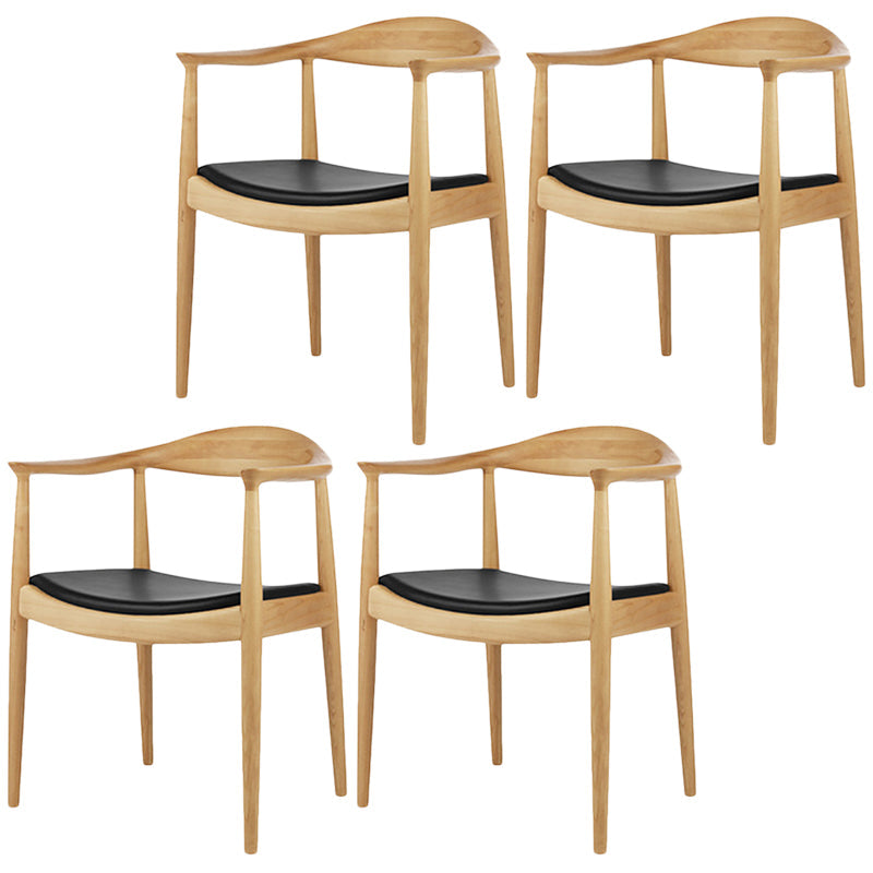 Modern Dining Chair 24'' Wide Open Side Chair with 4 Wood Legs for Home Use Wood 4 Piece Set Clearhalo ' kitchen&dining_furn' 'Dining Chairs' 'Dining Tables & Seating' 'dining_chair' 'furn' 'furn_dining_chair' 'Furniture' 'furniture_dining_chair' 'Kitchen & Dining Furniture' 'kitchen' 3468139
