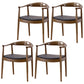 Modern Dining Chair 24'' Wide Open Side Chair with 4 Wood Legs for Home Use Walnut 4 Piece Set Clearhalo ' kitchen&dining_furn' 'Dining Chairs' 'Dining Tables & Seating' 'dining_chair' 'furn' 'furn_dining_chair' 'Furniture' 'furniture_dining_chair' 'Kitchen & Dining Furniture' 'kitchen' 3468145