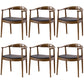 Modern Dining Chair 24'' Wide Open Side Chair with 4 Wood Legs for Home Use Walnut 6 Piece Set Clearhalo ' kitchen&dining_furn' 'Dining Chairs' 'Dining Tables & Seating' 'dining_chair' 'furn' 'furn_dining_chair' 'Furniture' 'furniture_dining_chair' 'Kitchen & Dining Furniture' 'kitchen' 3468147