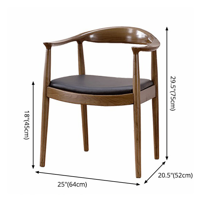 Modern Dining Chair 24'' Wide Open Side Chair with 4 Wood Legs for Home Use Clearhalo ' kitchen&dining_furn' 'Dining Chairs' 'Dining Tables & Seating' 'dining_chair' 'furn' 'furn_dining_chair' 'Furniture' 'furniture_dining_chair' 'Kitchen & Dining Furniture' 'kitchen' 3468151