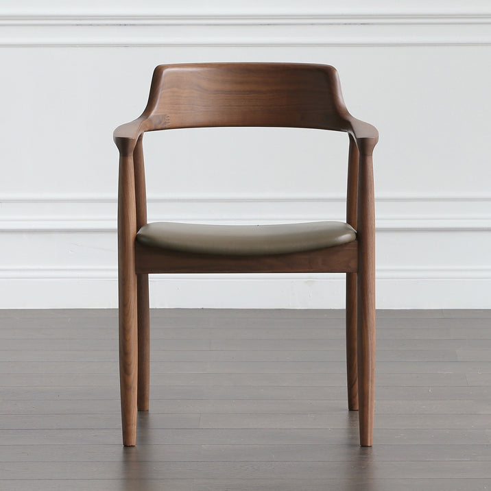 Contemporary Dining Chair 23'' Wide Open Side Chair with 4 Wood Legs for Home Use Clearhalo ' kitchen&dining_furn' 'Dining Chairs' 'Dining Tables & Seating' 'dining_chair' 'furn' 'furn_dining_chair' 'Furniture' 'furniture_dining_chair' 'Kitchen & Dining Furniture' 'kitchen' 3468155