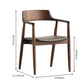Contemporary Dining Chair 23'' Wide Open Side Chair with 4 Wood Legs for Home Use Clearhalo ' kitchen&dining_furn' 'Dining Chairs' 'Dining Tables & Seating' 'dining_chair' 'furn' 'furn_dining_chair' 'Furniture' 'furniture_dining_chair' 'Kitchen & Dining Furniture' 'kitchen' 3468160