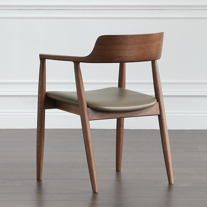 Contemporary Dining Chair 23'' Wide Open Side Chair with 4 Wood Legs for Home Use Clearhalo ' kitchen&dining_furn' 'Dining Chairs' 'Dining Tables & Seating' 'dining_chair' 'furn' 'furn_dining_chair' 'Furniture' 'furniture_dining_chair' 'Kitchen & Dining Furniture' 'kitchen' 3468161