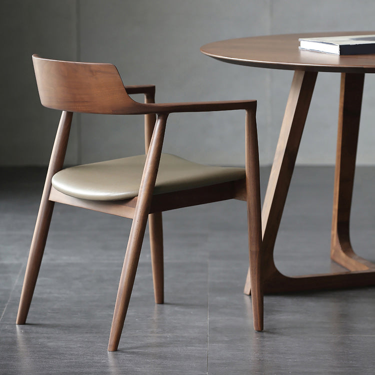 Contemporary Dining Chair 23'' Wide Open Side Chair with 4 Wood Legs for Home Use Clearhalo ' kitchen&dining_furn' 'Dining Chairs' 'Dining Tables & Seating' 'dining_chair' 'furn' 'furn_dining_chair' 'Furniture' 'furniture_dining_chair' 'Kitchen & Dining Furniture' 'kitchen' 3468162