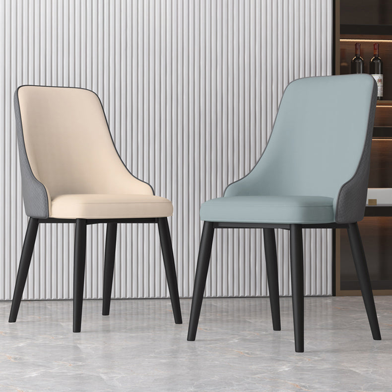 Metal Modern Dining Side Chair with Color Cushion Parsons Chair for Home Clearhalo ' kitchen&dining_furn' 'Dining Chairs' 'Dining Tables & Seating' 'dining_chair' 'furn' 'furn_dining_chair' 'Furniture' 'furniture_dining_chair' 'Kitchen & Dining Furniture' 'kitchen' 3468170