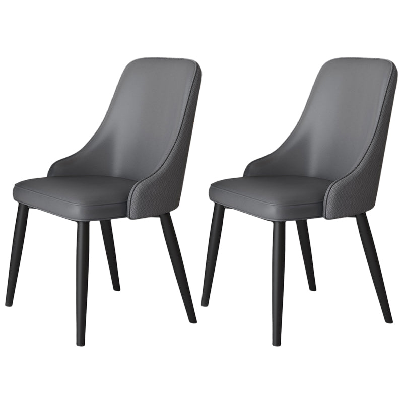 Metal Modern Dining Side Chair with Color Cushion Parsons Chair for Home Grey 2 Piece Set Clearhalo ' kitchen&dining_furn' 'Dining Chairs' 'Dining Tables & Seating' 'dining_chair' 'furn' 'furn_dining_chair' 'Furniture' 'furniture_dining_chair' 'Kitchen & Dining Furniture' 'kitchen' 3468171