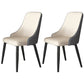 Metal Modern Dining Side Chair with Color Cushion Parsons Chair for Home Off-White 2 Piece Set Clearhalo ' kitchen&dining_furn' 'Dining Chairs' 'Dining Tables & Seating' 'dining_chair' 'furn' 'furn_dining_chair' 'Furniture' 'furniture_dining_chair' 'Kitchen & Dining Furniture' 'kitchen' 3468184
