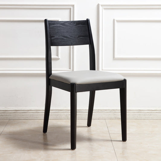 Industrial Dining Chair Open Back Chair with Black Wood Legs for Home Use Clearhalo ' kitchen&dining_furn' 'Dining Chairs' 'Dining Tables & Seating' 'dining_chair' 'furn' 'furn_dining_chair' 'Furniture' 'furniture_dining_chair' 'Kitchen & Dining Furniture' 'kitchen' 3468202